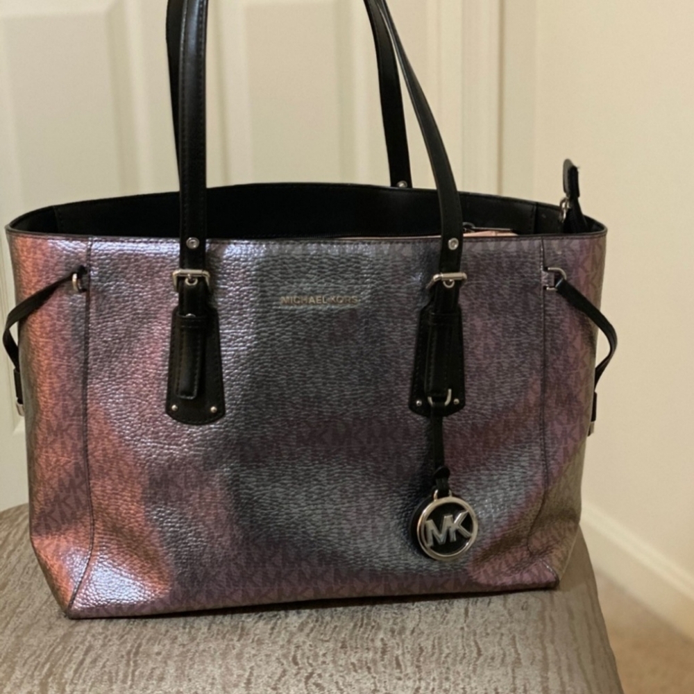Rare Holographic Michael Kors Multi Function Tote